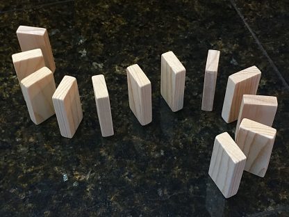 ActionCraftworks.com 2"x1" x 3/8" Pine dominoes edge