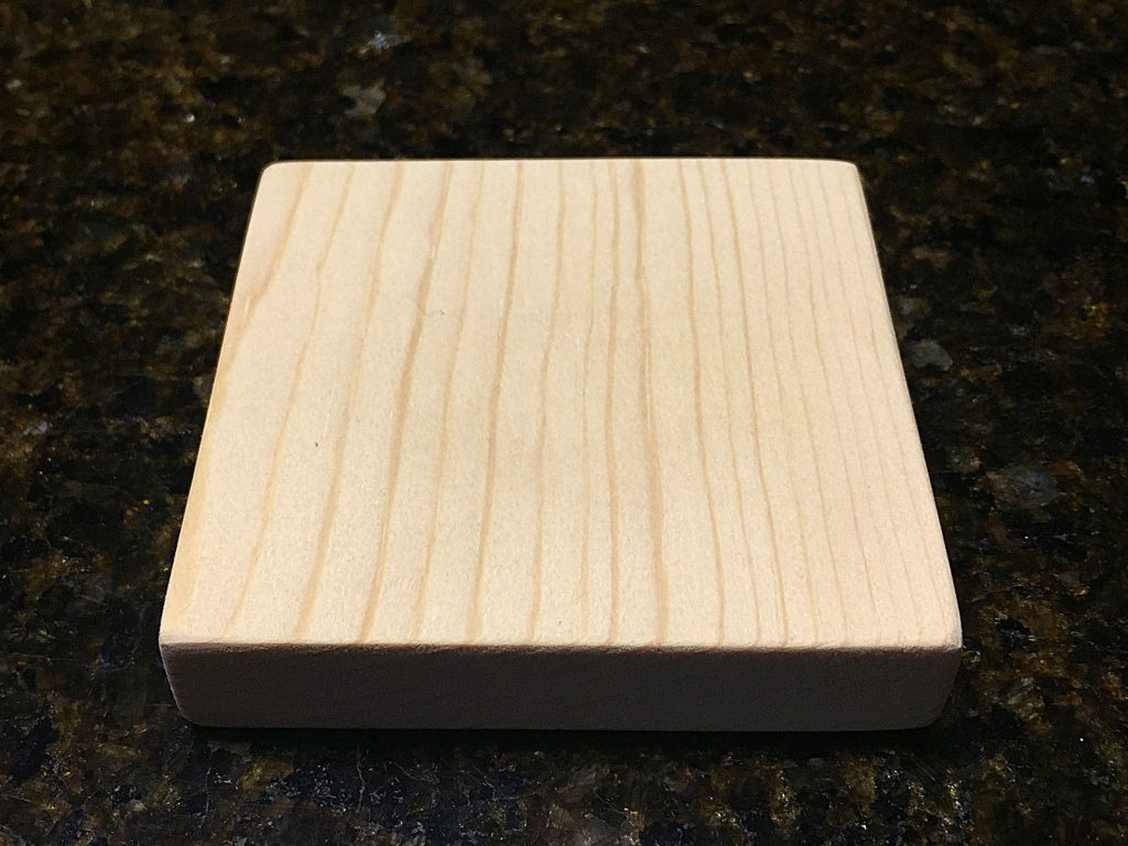 Large 3/4″ Thick Pine Wood Squares (19mm) Action Craftworks LLC