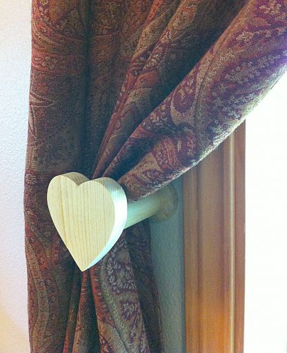 ActionCraftworks.com heart curtain holdback curtain angle