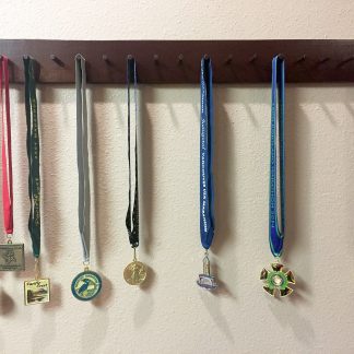Dafftos Medal Hanger Holder Wall Bib Ribbon Rack Organizer Awards Ribbon Cheer D