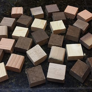 Wood Blocks Flat Squares 1 1 2 X 1 1 2 X 3 4 Thick Set Of 12 Action Craftworks Llc