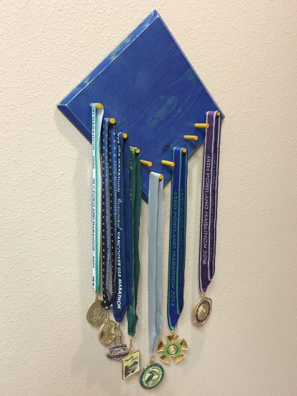 ActionCraftworks.com diamond shape sports medal display angle medals
