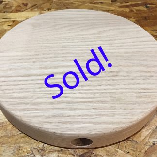 ActionCraftworks.com sold custom Oak circle with hole for Guy