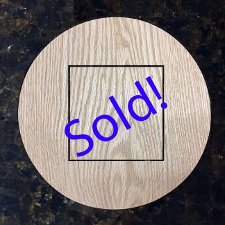ActionCraftworks.com Oak circle with square cutout door sold