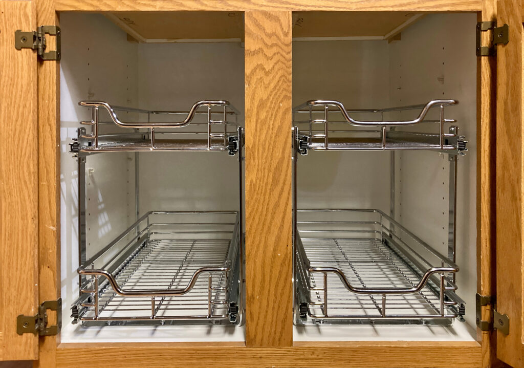 Kitchen renovation, kitchen cabinet two tier organizers by Action Craftworks LLC in Vancouver, WA