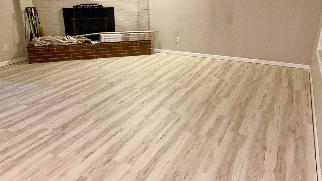 Whole house luxury vinyl plank flooring renovation by Action Craftworks LLC in Vancouver, WA
